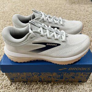 Brooks White and Blue Athletic Shoes